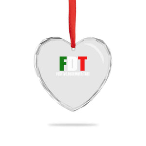 Subtle FDT Christmas Heart Crystal Glass Ornament Hidden Message Funny Festive December Tree TS10 Print Your Wear