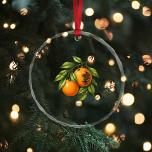 Subtle FDT Crystal Glass Ornament Dont Speak Orange Graphic Retro Vintage TS10 Print Your Wear