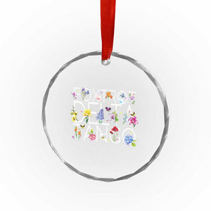 Subtle FDT Floral Crystal Glass Ornament Foxtrot Delta Tango Flower Resist TS10 Print Your Wear
