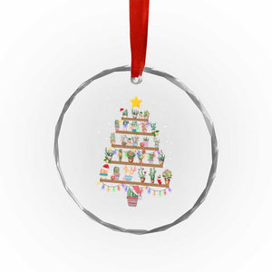 Succulent Xmas Tree Cactus Gardener Crystal Glass Ornament TS09 Print Your Wear