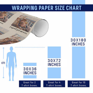 Summer Capybara Pregnancy Wrapping Paper Roll Baby Announcement Gift