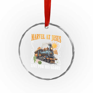 Summer VBS 2025 Crystal Glass Ornament Marvel at Jesus Live for His Glory Christian Bible Camp TS02 Print Your Wear