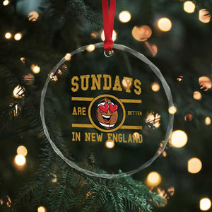 Sundays Are Better In NE Crystal Glass Ornament Game Day Lover Gift TS12 Print Your Wear