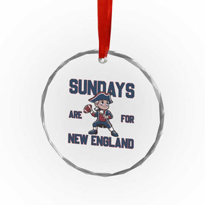 Sundays Are For NE Crystal Glass Ornament Game Day Sports Fan Gift TS12 Print Your Wear