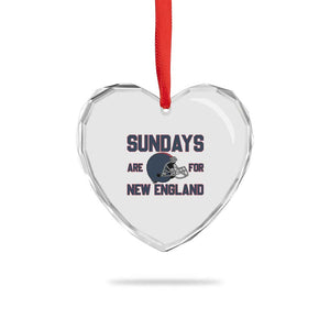 Sundays Are For NE Heart Crystal Glass Ornament Game Day Lover Gift TS12 Print Your Wear