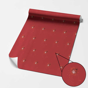 Sunflower Stroke Awareness Red Ribbon Wrapping Paper Roll TS11 Red Print Your Wear