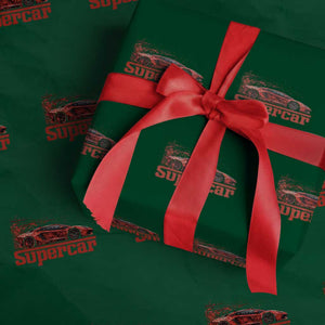 Supercar Exotic Italian Sports Car Graphic Wrapping Paper Roll