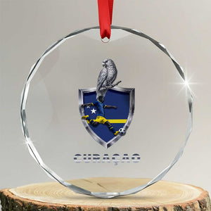 Supporting Curacao Soccer 2026 Crystal Glass Ornament Caribbean Team Pride Gift
