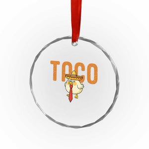 TACO Chicken in Sombrero Crystal Glass Ornament Funny Mexican Food TS02 Print Your Wear