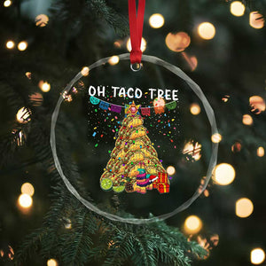 Taco Christmas Tree Crystal Glass Ornament Funny Xmas Foodie Mexican TS14 Print Your Wear