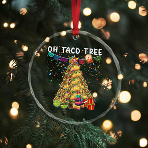 Taco Christmas Tree Crystal Glass Ornament Funny Xmas Foodie Mexican TS14 Print Your Wear