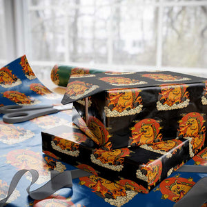 Tacocat Monster Wrapping Paper Roll Funny Cats Taco Lovers TS14 Black Print Your Wear