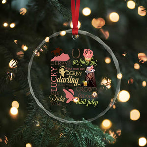 Talk Derby To Me Crystal Glass Ornament Horse Riders Ky Racing Day TS02 Print Your Wear
