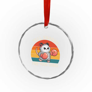Tall Enough For Your Shins Crystal Glass Ornament Funny Possum Meme TS14 Print Your Wear