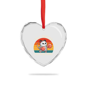 Tall Enough For Your Shins Heart Crystal Glass Ornament Funny Possum Meme TS14 Print Your Wear