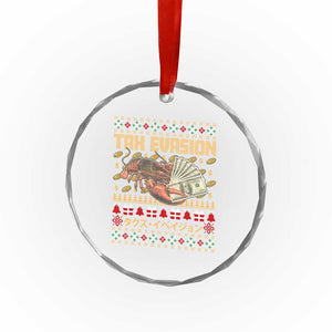 Tax Evasion Lobster Christmas Crystal Glass Ornament Funny Sarcasm Oddly Specific Meme TS11 Print Your Wear