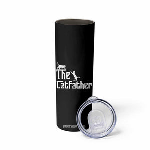 Funny Cat Dad Skinny Tumbler The Catfather TB02 Print Your Wear