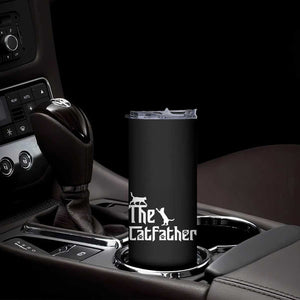 Funny Cat Dad Skinny Tumbler The Catfather TB02 Print Your Wear