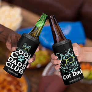 Funny Cat Dad 4 in 1 Can Cooler Tumbler Cool Cat Dads Club TB02 Print Your Wear