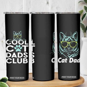 Funny Cat Dad Skinny Tumbler Cool Cat Dads Club TB02 Print Your Wear