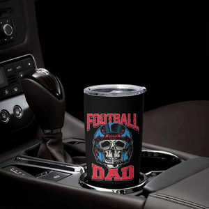 Football Dad Tumbler Cup Skull With Helmet Rugby Father's Day TB02 Print Your Wear