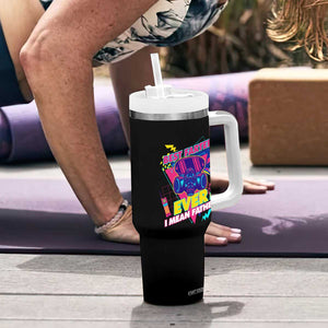 Retro Funny Dad Tumbler With Handle World's Best Farter I Mean Father TB02 Print Your Wear