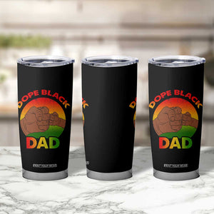 Dope Black Dad Tumbler Cup Proud Afro Melanin Men Vintage Father's Day TB02 Print Your Wear
