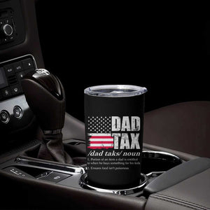 Funny Dad Tax Definition Tumbler Cup Vintage American Flag Father's Day TB02 Print Your Wear