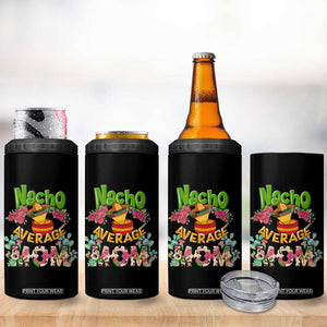 Funny Latino Mom 4 in 1 Can Cooler Tumbler Mom Life Got Me Feeling Un Poco Loco Hispanic Sugar Skull TB02 Print Your Wear