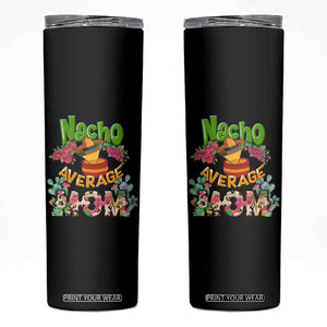 Funny Latino Mom Skinny Tumbler Mom Life Got Me Feeling Un Poco Loco Hispanic Sugar Skull TB02 Black Print Your Wear