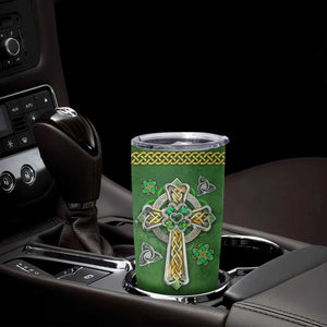 Irish Pride Celtic Cross Tumbler Cup In My Veins Flows The Blood Of Irish Rebels Ireland TB02 Print Your Wear