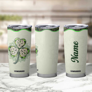 Personalized Lucky Celtic Shamrock Tumbler Cup Custom Name Ireland Irish Pride TB02 Print Your Wear