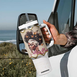 Black Girl Affirmations Tumbler With Handle God Says You Are Bible Verse Christian African American TB02 Print Your Wear