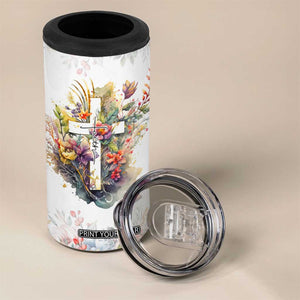 Christian Faith Floral 4 in 1 Can Cooler Tumbler Bible Verse It Makes Them Possible Inspirational Religious Gifts TB02 Print Your Wear