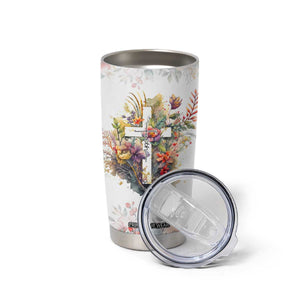 Christian Faith Floral Tumbler Cup Bible Verse It Makes Them Possible Inspirational Religious Gifts TB02 Print Your Wear