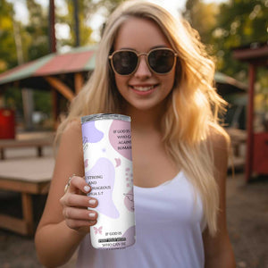 Aesthetic Floral Christian Skinny Tumbler I Am A Child Of God Religious Faith Inspirational Bible Verse TB02 Print Your Wear