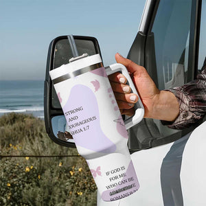 Aesthetic Floral Christian Tumbler With Handle I Am A Child Of God Religious Faith Inspirational Bible Verse TB02 Print Your Wear