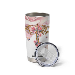 Floral Christian Faith Tumbler Cup Inspirational Bible Verses Faith-based Religious Scripture TB02 Print Your Wear