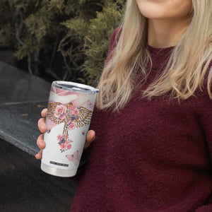 Floral Christian Faith Tumbler Cup Inspirational Bible Verses Faith-based Religious Scripture TB02 Print Your Wear