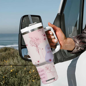 Bestie Friendship Tumbler With Handle Cute Pink Aesthetic True Girls Friendship Quotes TB02 Print Your Wear