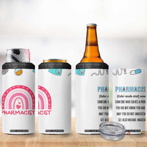 Funny Pharmacist 4 in 1 Can Cooler Tumbler Pharmacy Tech Appreciation Pill Bottle Prescription TB02 Print Your Wear