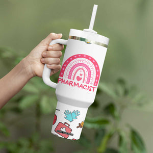 Funny Pharmacist Tumbler With Handle Pharmacy Tech Appreciation Pill Bottle Prescription TB02 Print Your Wear