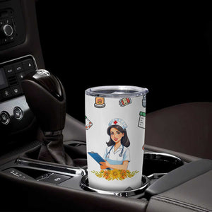 Funny Nurse Nutrition Facts Tumbler Cup Medical Rn Healthcare Worker Appreciation, Nursing School Student Gift TB02 Print Your Wear