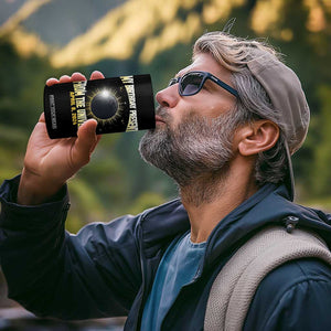 Total Solar Eclipse 4 in 1 Can Cooler Tumbler My Birthday Present From The Universe April 8 2024 TB02 Print Your Wear