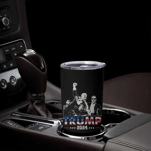 Trump Raised Fist Tumbler Cup Trump 2024 For President TB02 Print Your Wear
