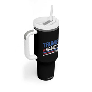 Trump Vance 2024 Tumbler With Handle 2024 President 45 47 Supporter Retro Stripe TB02 Print Your Wear