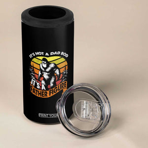 Funny Bigfoot Dad 4 in 1 Can Cooler Tumbler It's Not A Dad Bod It's A Father Figure TB02 Print Your Wear