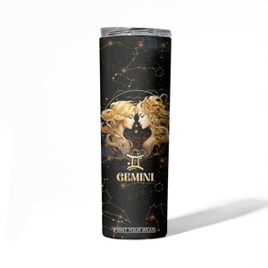 Gemini Zodiac Skinny Tumbler Celestial Constellation Astrology Horoscope Galaxy TB02 Printyourwear
