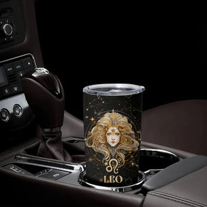 Leo Zodiac Tumbler Cup Celestial Constellation Astrology Horoscope Galaxy TB02 Printyourwear