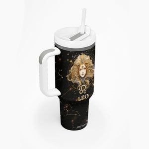 Leo Zodiac Tumbler With Handle Celestial Constellation Astrology Horoscope Galaxy TB02 Printyourwear